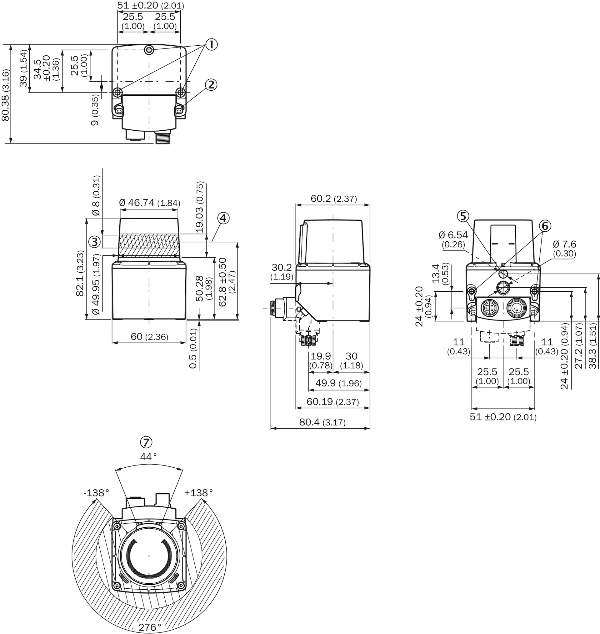 Produktfoto 1 von LiDAR-Sensoren, PICS150-01000 Core