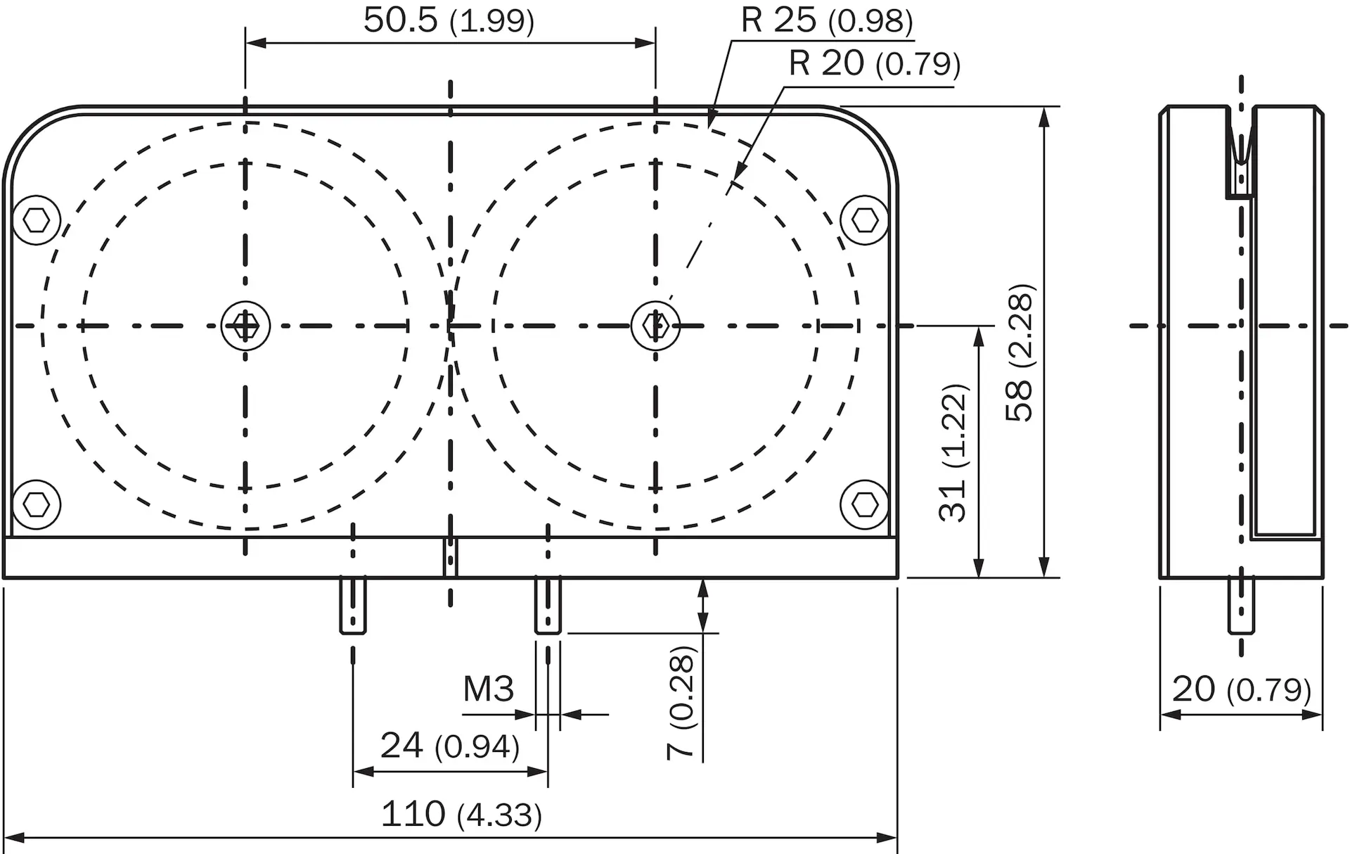 Produktfoto 1 von Befestigungstechnik, MRA-F130-DP