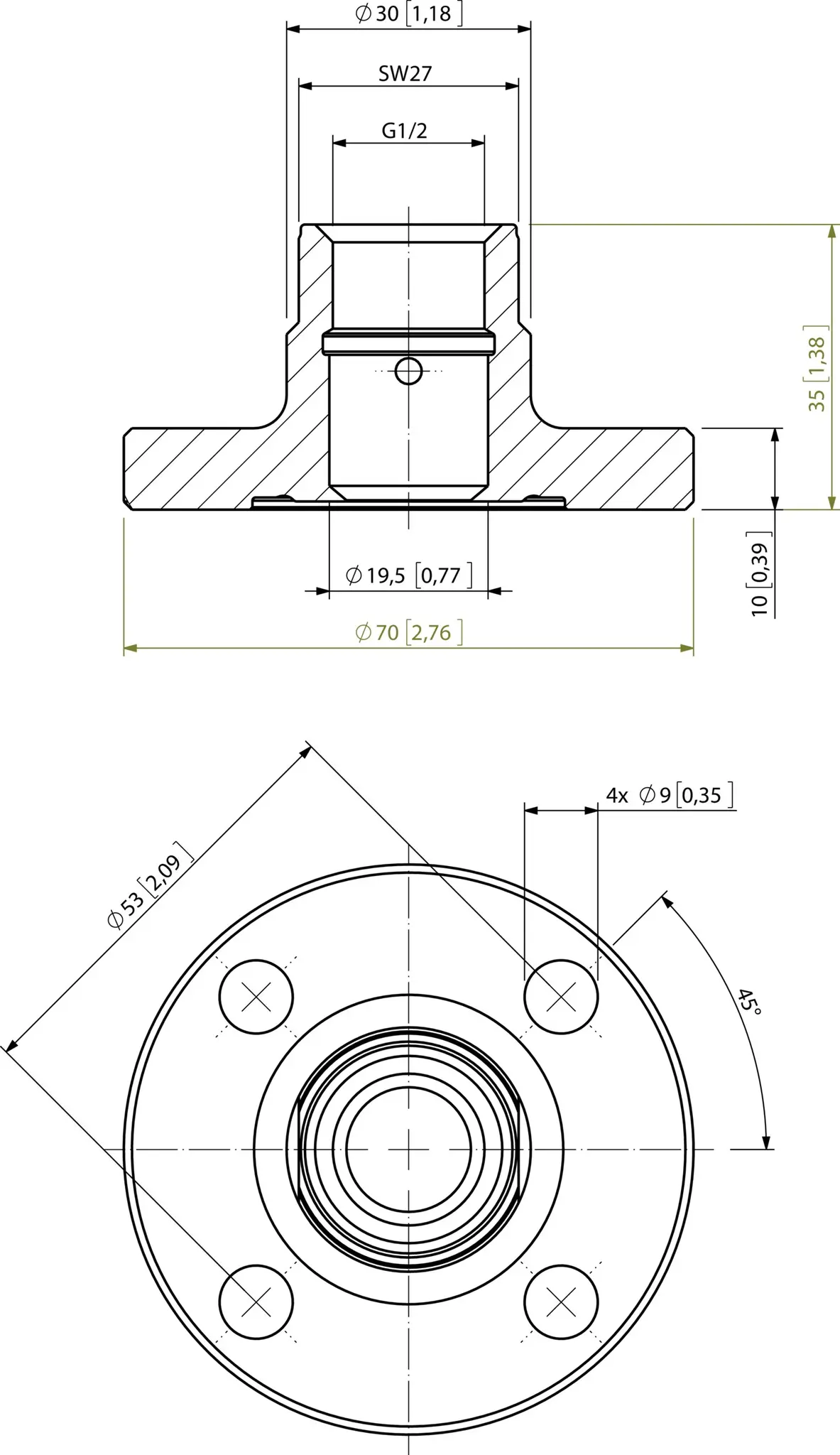 Produktfoto 1 von Befestigungstechnik, HYGADAPT-P.XBA