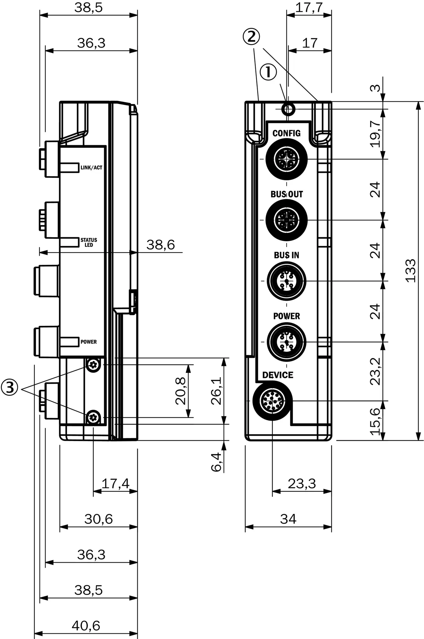 Produktfoto 1 von Integrationsmodule und Adapter, FBM-P11