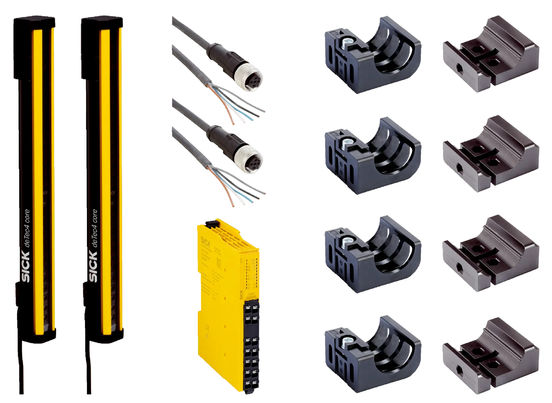 Produktfoto 1 von Sicherheitslichtvorhänge, deTec4 Core Set 30/450