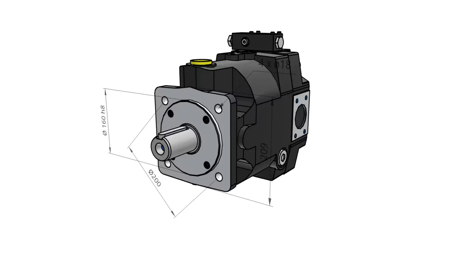 Produktfoto 1 von Axialkolbenpumpe PV140R1K4T1WMFB
