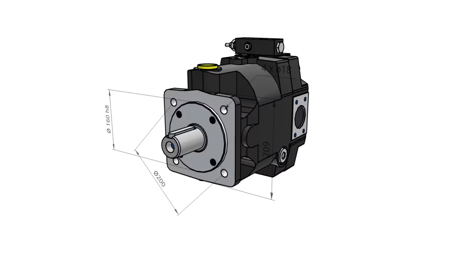 Produktfoto 1 von Axialkolbenpumpe PV140R1K4T1WMF1