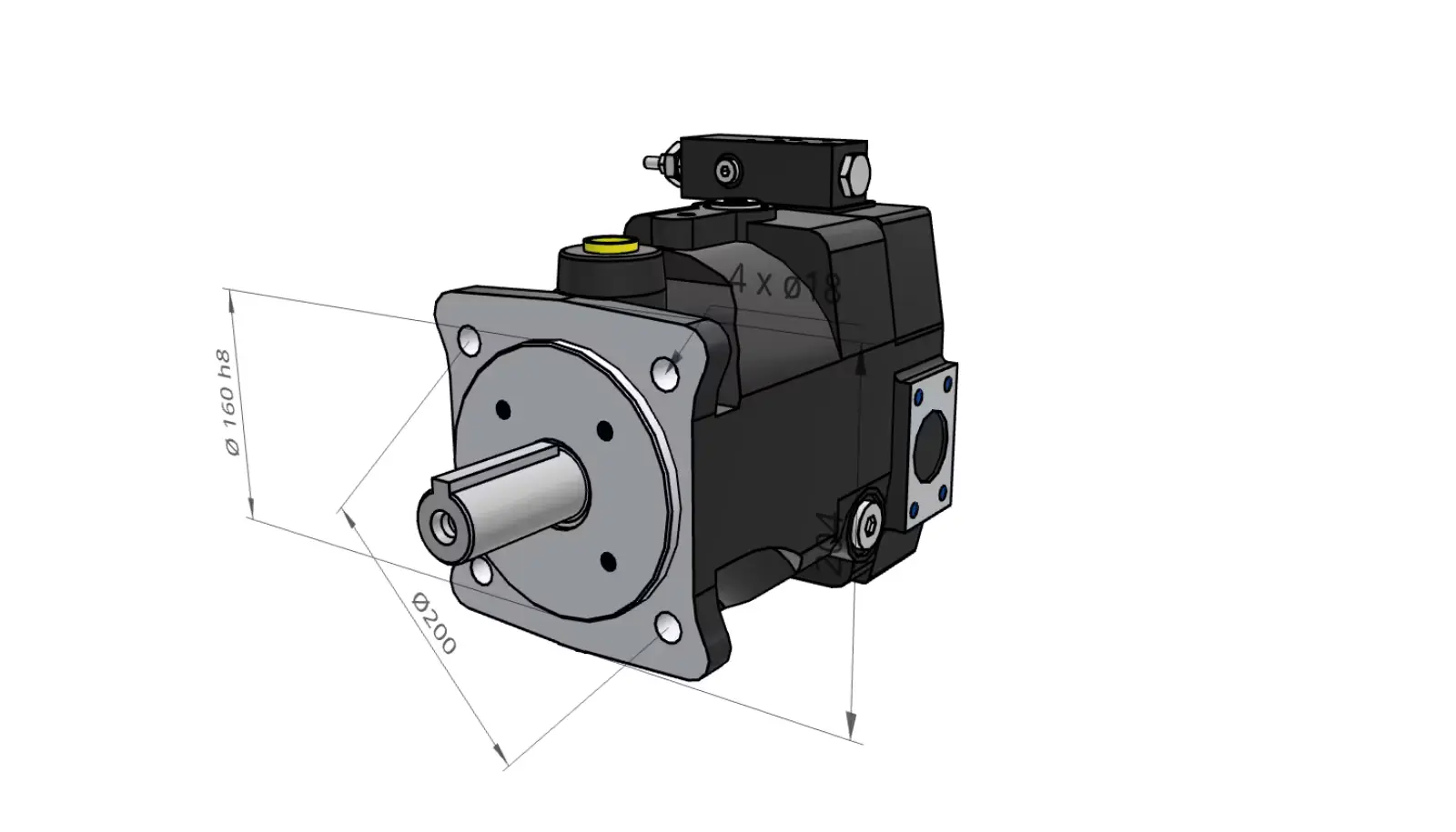 Produktfoto 1 von Axialkolbenpumpe PV080R1K4T1WMF1