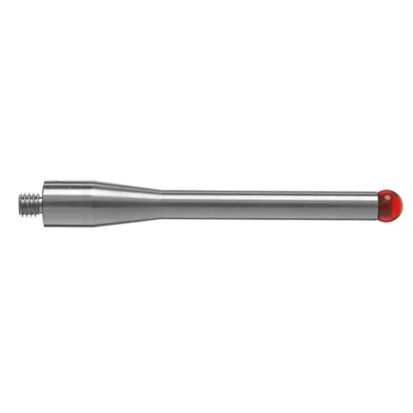Produktfoto 1 von M4 Ø5 mm Rubinkugel, Schaft aus rostfreiem Stahl, L 50 mm, EAL 33,5 mm