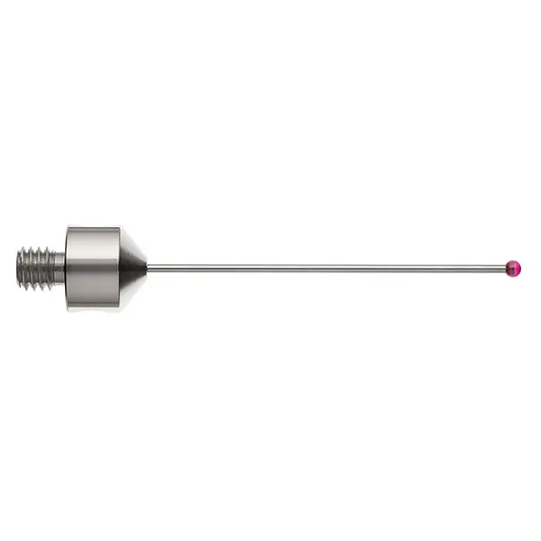 Produktfoto 1 von M5 Ø2 mm Rubinkugel, Hartmetallschaft, L 50 mm, EAL 41 mm
