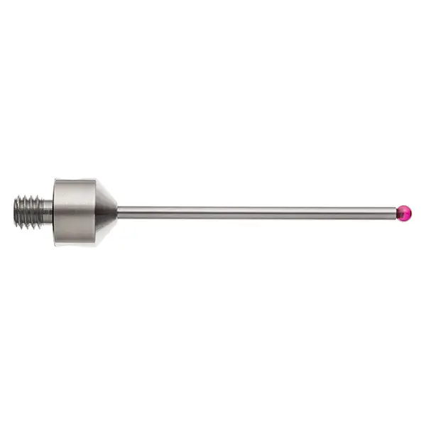 Produktfoto 1 von M5 Ø2,5 mm Rubinkugel, Hartmetallschaft, L 50 mm, EAL 41 mm