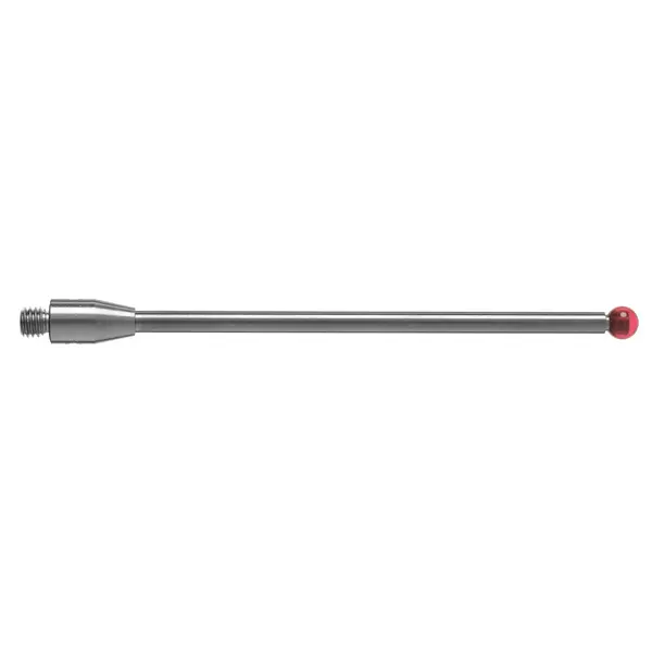 Produktfoto 1 von M3 Ø3 mm Rubinkugel, Hartmetallschaft, L 50 mm, EAL 43,7 mm