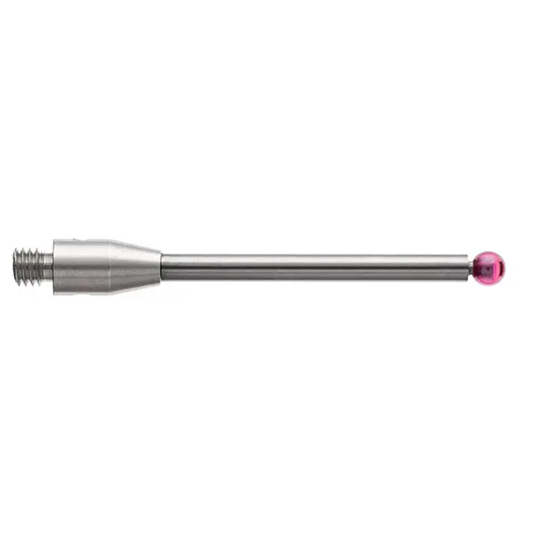 Produktfoto 1 von M3 Ø2,5 mm Rubinkugel, Hartmetallschaft, L 30,1 mm, EAL 22,6 mm