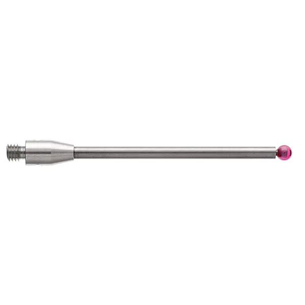 Produktfoto 1 von M3 Ø2,5 mm Rubinkugel, Hartmetallschaft, L 40,2 mm, EAL 32,7 mm