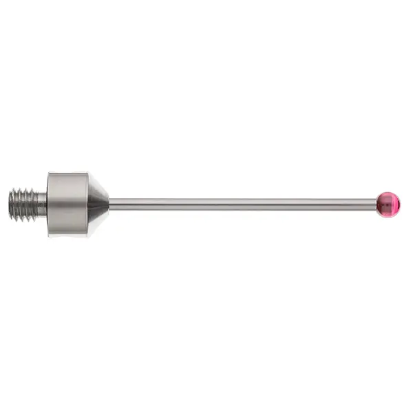 Produktfoto 1 von M5 Ø4 mm Rubinkugel, Hartmetallschaft, L 50 mm