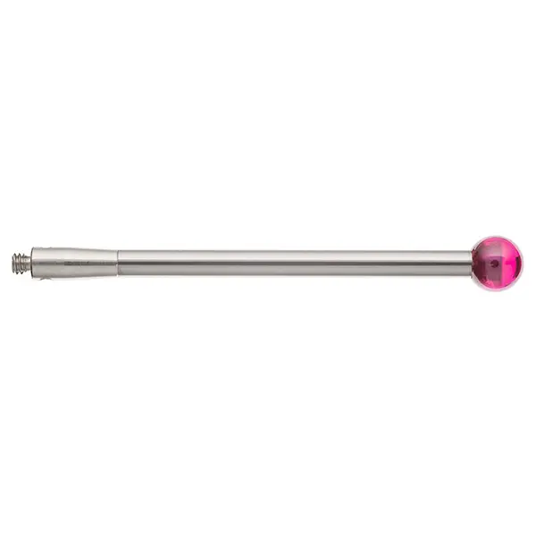 Produktfoto 1 von M2 Ø5 mm Rubinkugel, Hartmetallschaft, L 40,25 mm, EAL 40,25 mm