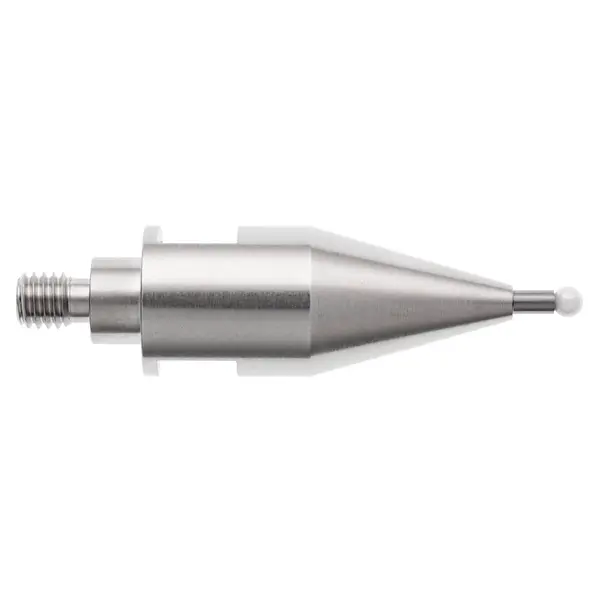Produktfoto 1 von M6 Ø1/4" Zirkonoxidkugel, kegelförmiger Tastereinsatz für Faro Messarme, L 43 mm, EAL 5,4 mm