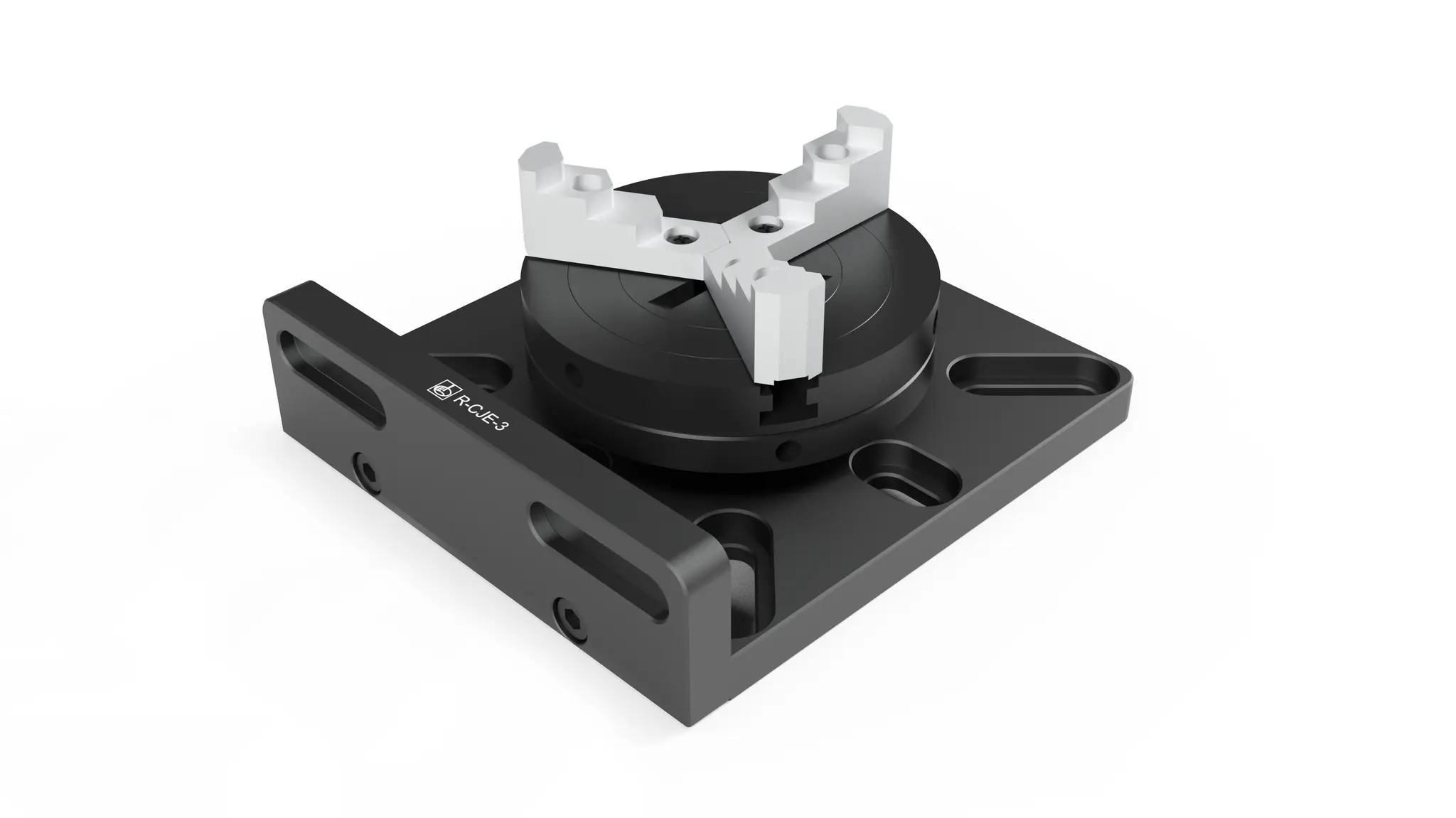 Produktfoto 1 von 3-Backen-Spannfutter zum Einsatz mit M6, M8 und 1/4-20 Grundplatten