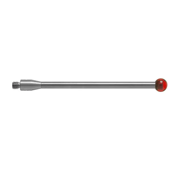 Produktfoto 1 von M3 Ø5 mm Rubinkugel, Hartmetallschaft, L 50 mm, EAL 50 mm