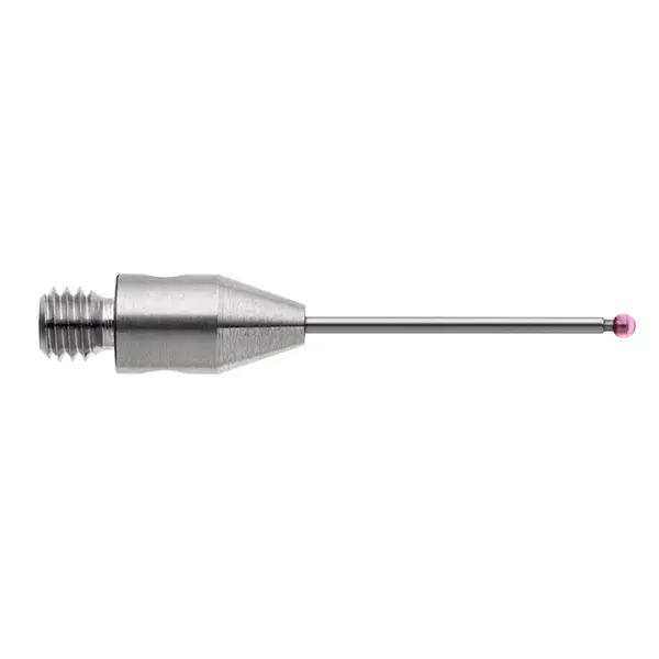 Produktfoto 1 von M3 Ø1 mm Rubinkugel, Hartmetallschaft, L 20 mm, EAL 12,5 mm
