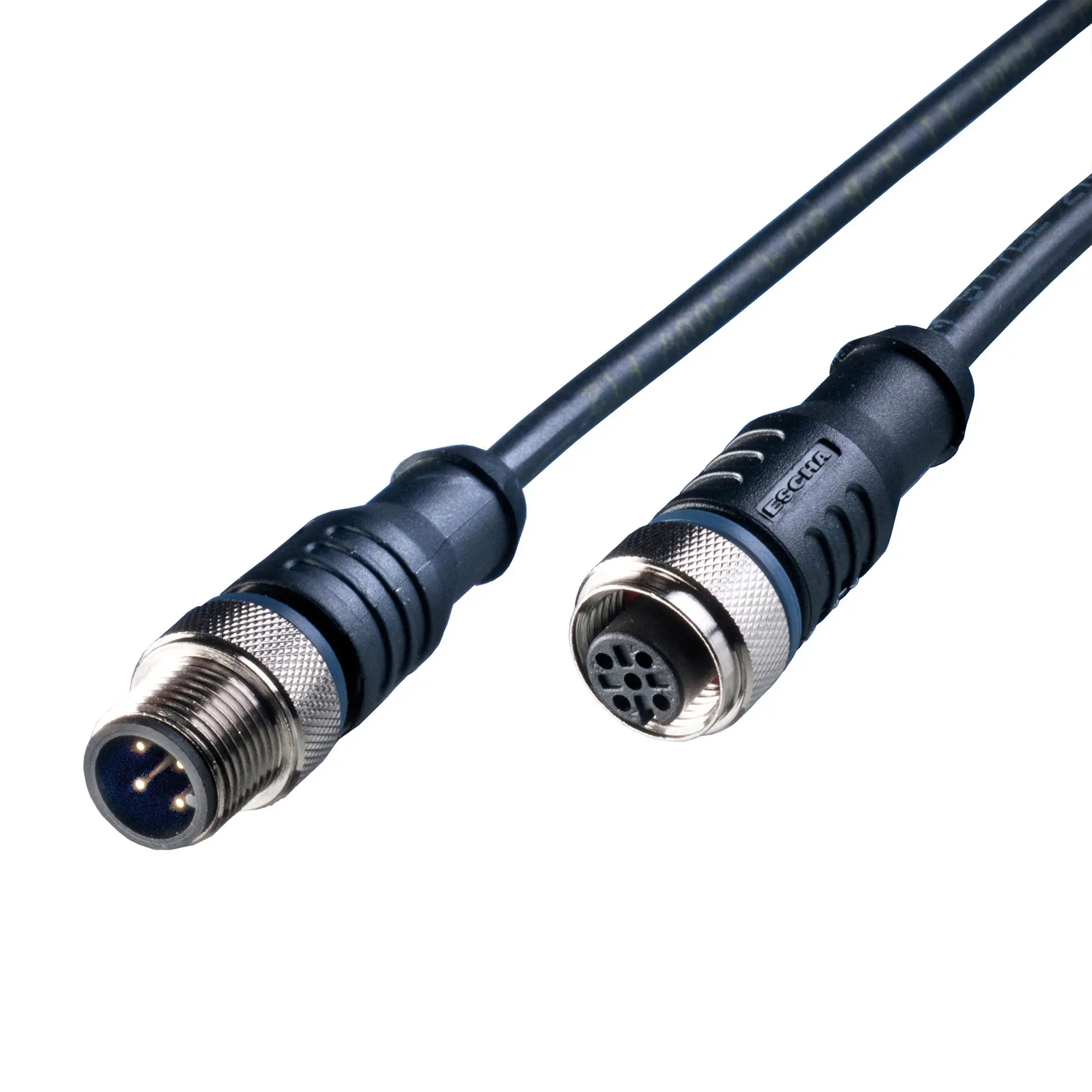 Produktfoto 1 von Sensor Kabel, 10m, PUR, M12 Sensorbuchse, 4-polig, A-kodiert/M12 Sensorstecker, 4-polig, A-kodiert, 24V DC