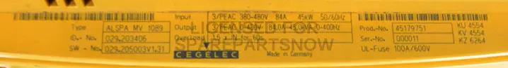 Produktfoto 1 von Cegelec 029.203406