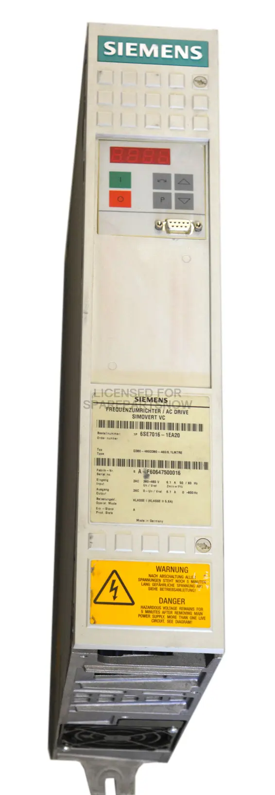 Produktfoto 1 von Siemens 6SE7016-1EA20 (without CU2)