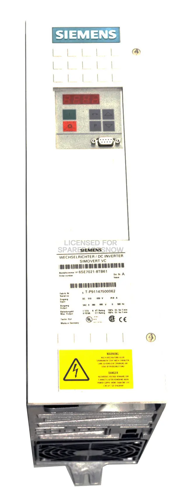Produktfoto 1 von Siemens 6SE7021-8TB61