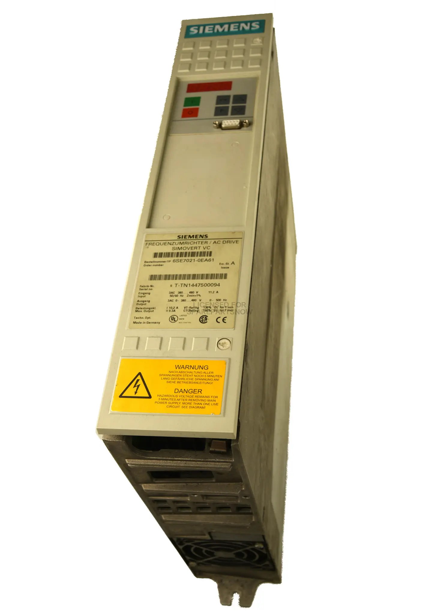 Produktfoto 1 von Siemens 6SE7021-0EA61