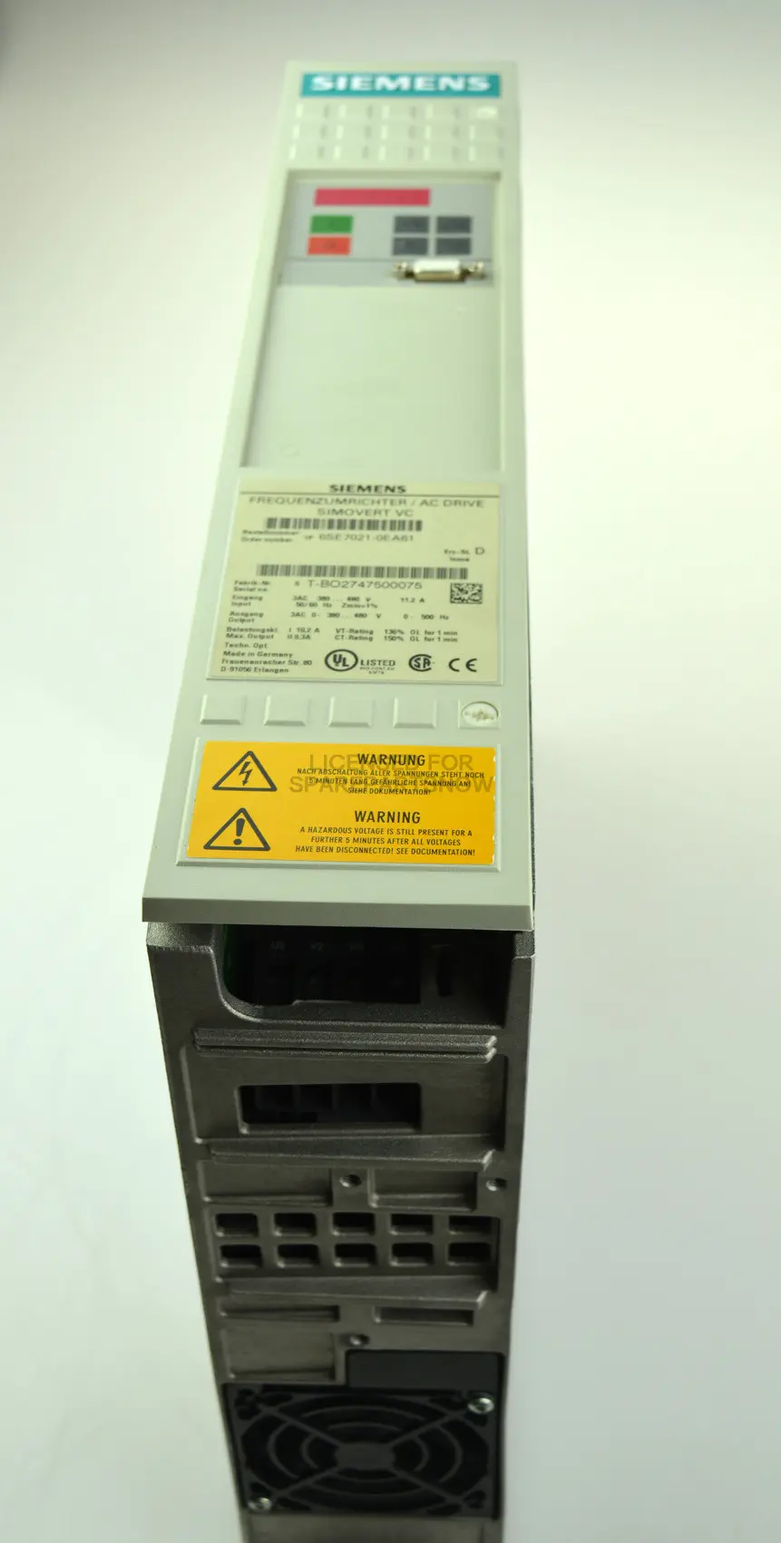 Produktfoto 1 von Siemens 6SE7021-0EA61 (without CUVC)