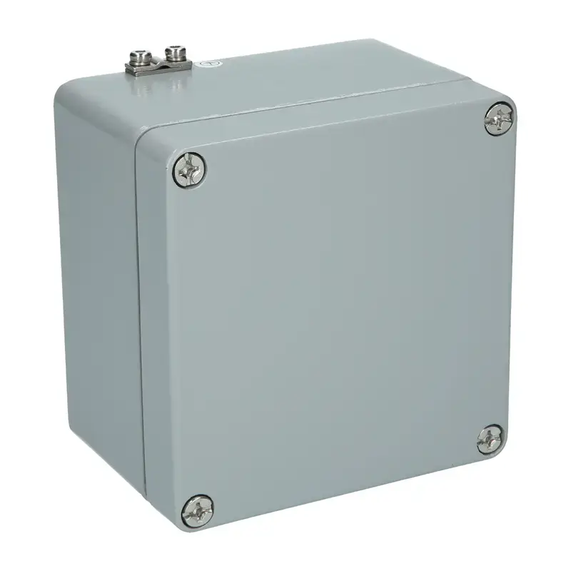 Ex Aluminium-Gehäuse Raychem RPG RJ 121280 - 122 x 120 x 80