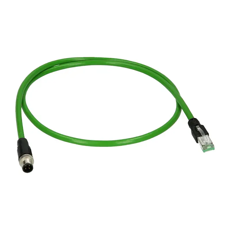 Produktfoto 1 von M12/RJ45 Netzwerkkabel PHOENIX 1407501 - NBC-M12MSD/ 5,0-93B/R4AC