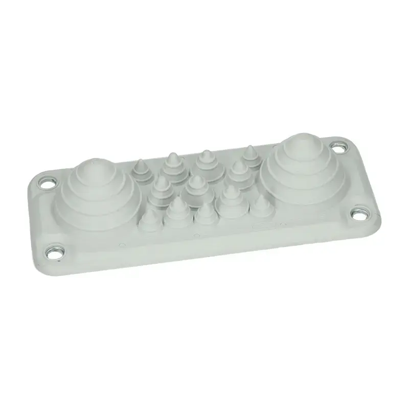 Produktfoto 1 von Kabeldurchführungsplatte Trelleborg 104338 - LMC 14 LIGHT GREY RAL 7035