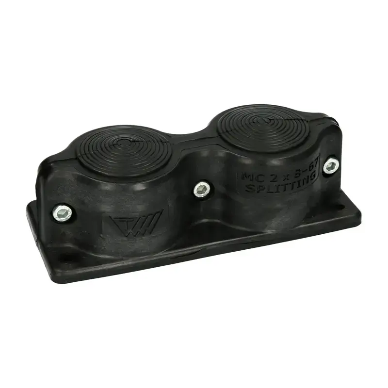 Produktfoto 1 von Modulare Kabeldurchführung Trelleborg 100074 - MC 2x8-67 SPLITTING GROMMET UL94V-0