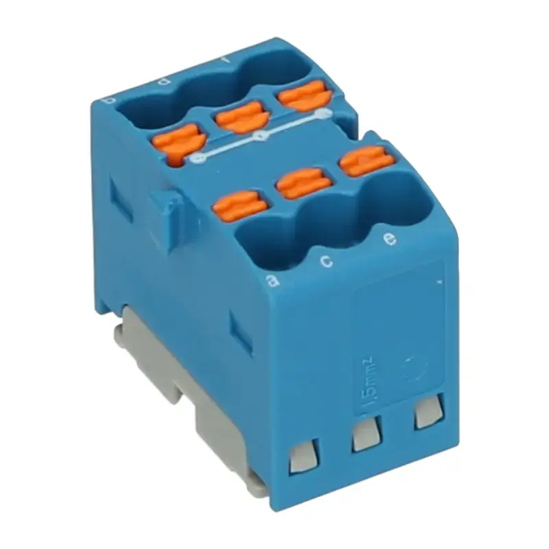 Produktfoto 1 von Verteilerblock PHOENIX 3002761 - PTFIX 6X1,5 BU