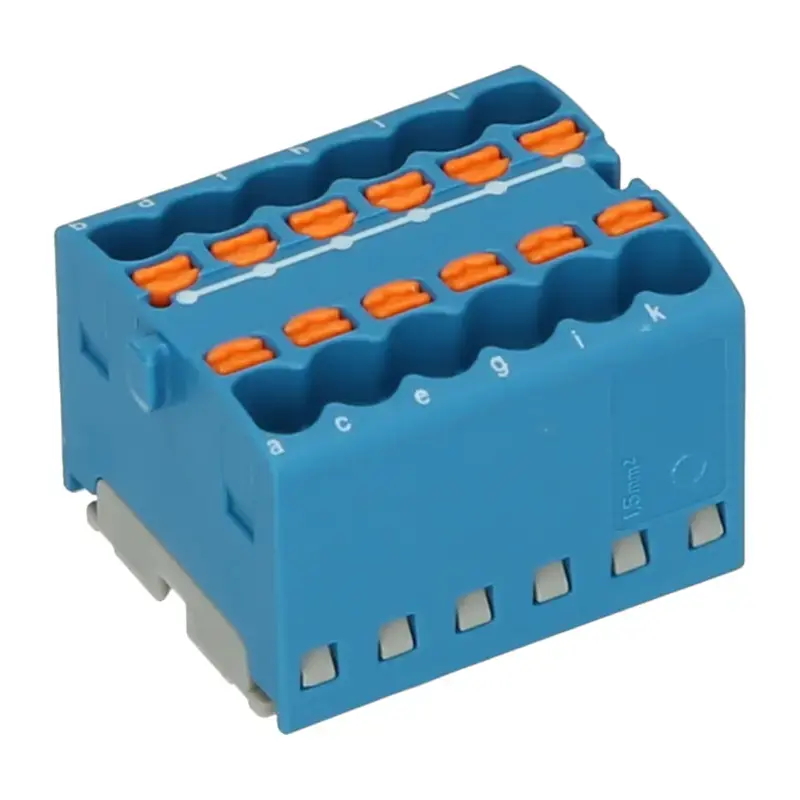 Produktfoto 1 von Verteilerblock PHOENIX 3002763 - PTFIX 12X1,5 BU