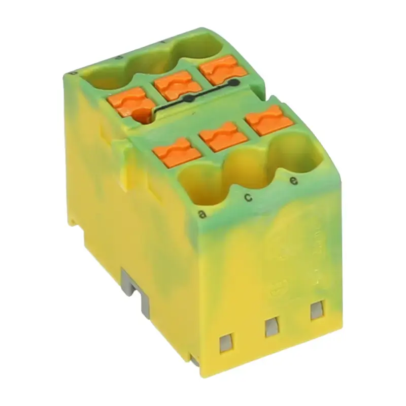Produktfoto 1 von Verteilerblock PHOENIX 1091668 - PTFIX 6X2,5 GNYE