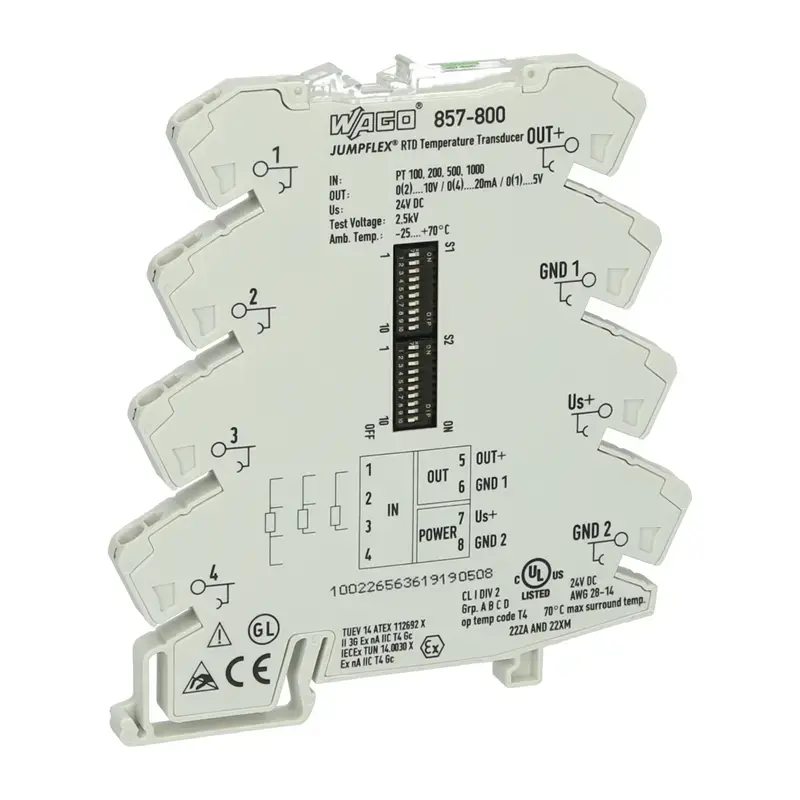 Produktfoto 1 von Temperaturmessumformer WAGO 857-800