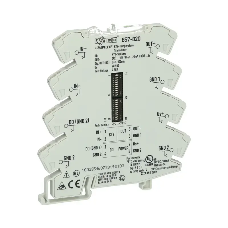 Produktfoto 1 von Temperaturmessumformer WAGO 857-820