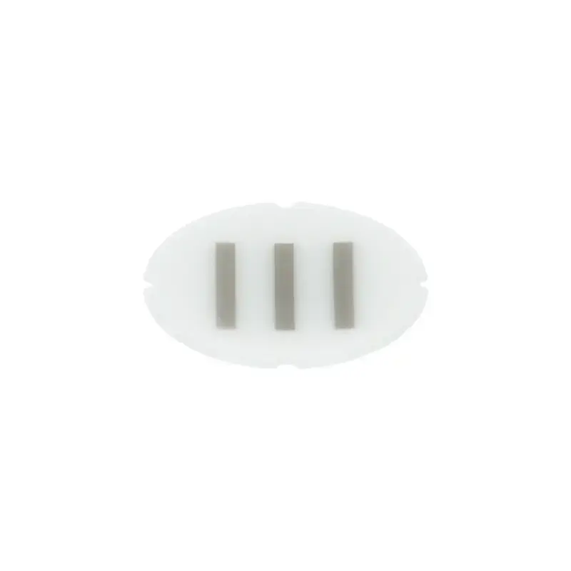 Einlegeschild für Leuchtdrucktaster, rund, milchig, Symbol: III*