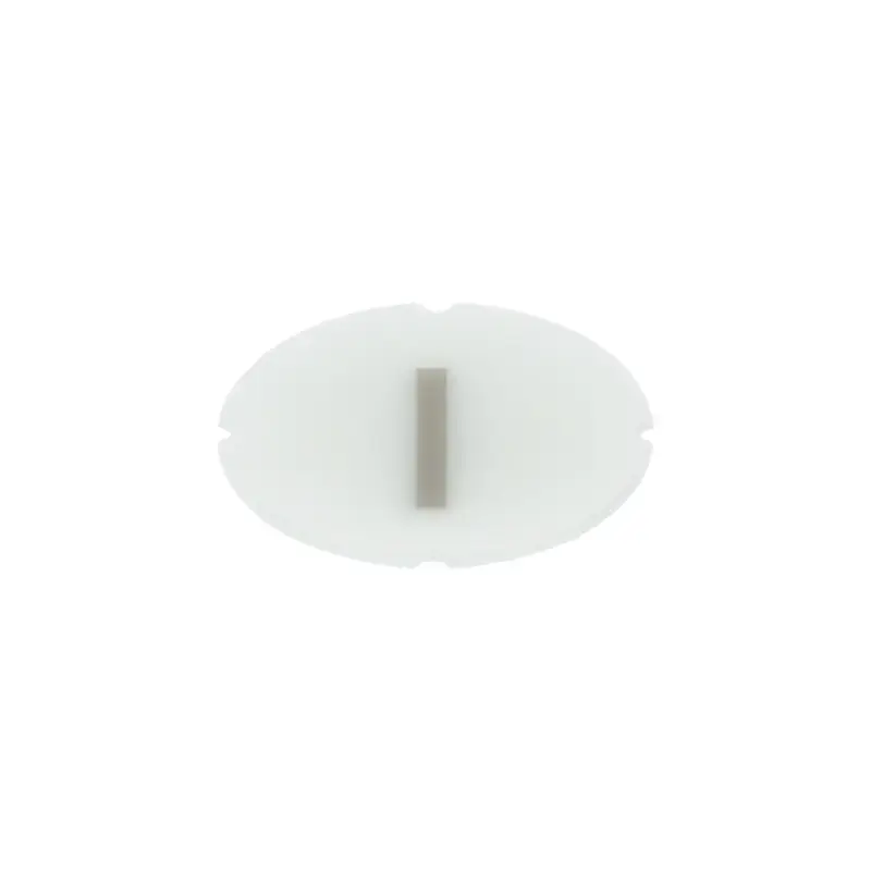 Produktfoto 1 von Einlegeschild für Leuchtdrucktaster, rund, milchig, Symbol: I*