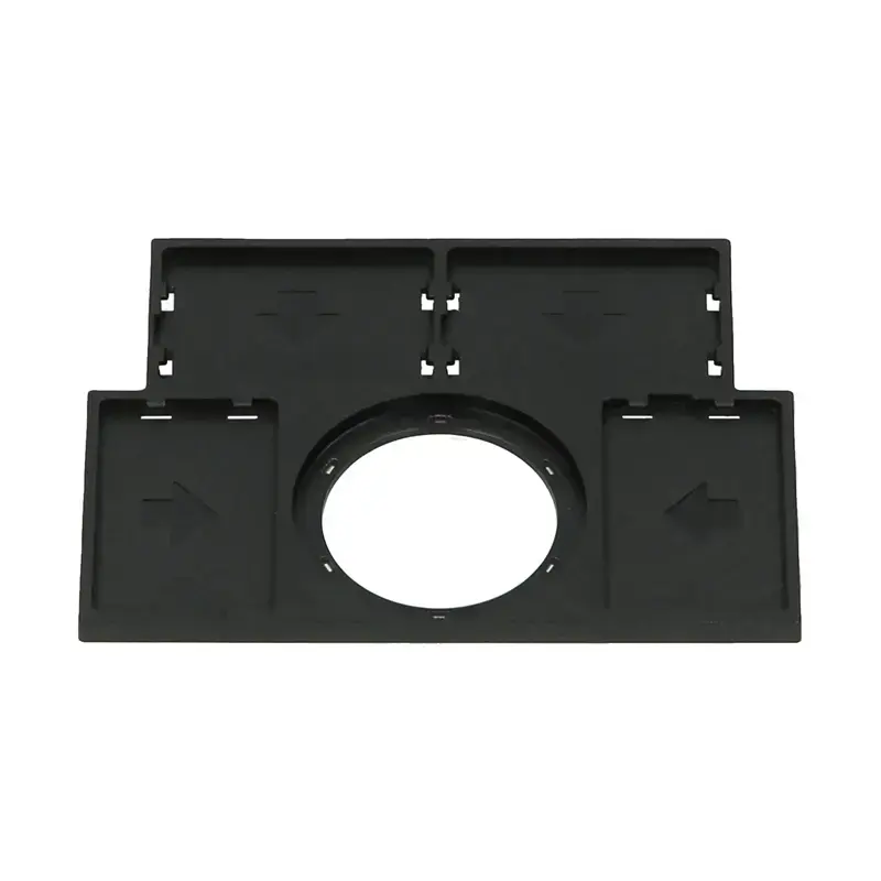 Produktfoto 1 von Schildträger, flach, schwarz, für 4 Bezeichnungsschilder à 17,5mm x 27mm