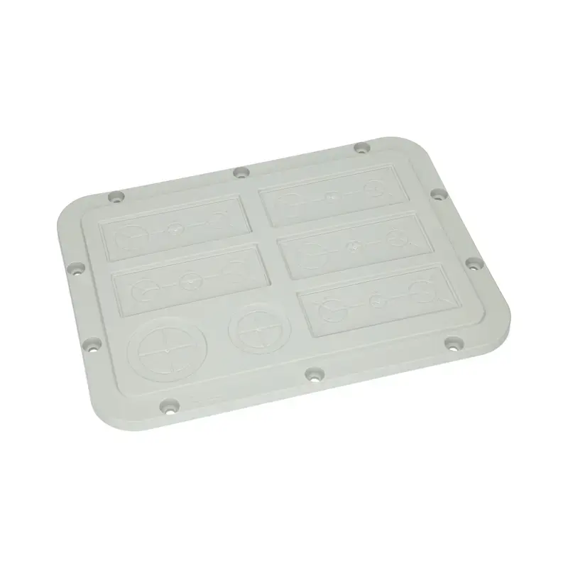 Produktfoto 1 von Flanschplatte mit metrischer Vorprägung Rittal AX 2565.200 - 301 x 221 mm