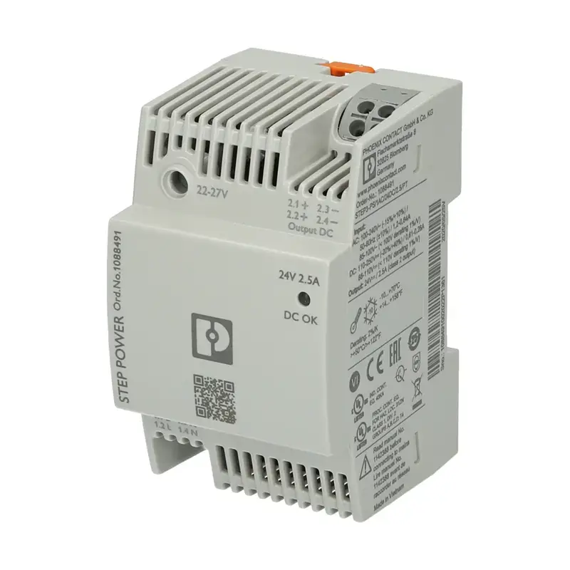 Produktfoto 1 von Schaltnetzteil PHOENIX 1088491 - STEP3-PS/1AC/24DC/2.5/PT