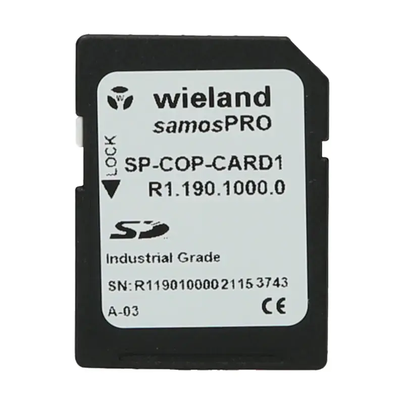 Produktfoto 1 von samos® PRO-Speicherkarte Wieland R1.190.1000.0 - SP-COP-CARD1