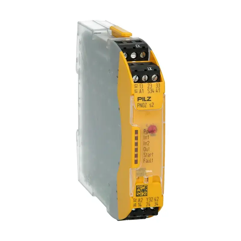 Produktfoto 1 von Sicherheitsrelais Pilz 750102 - PNOZ s2 24VDC 3 n/o 1 n/c