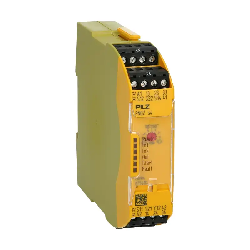 Produktfoto 1 von Sicherheitsrelais Pilz 750104 - PNOZ s4 24VDC 3 n/o 1 n/c