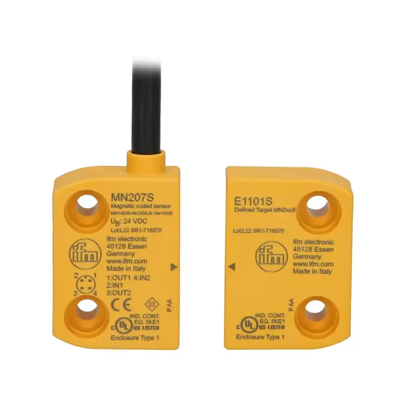 Produktfoto 1 von Magnetischer Sicherheitssensor ifm electronic MN207S - MN14005-AKOG/L/0.1m/-H/US