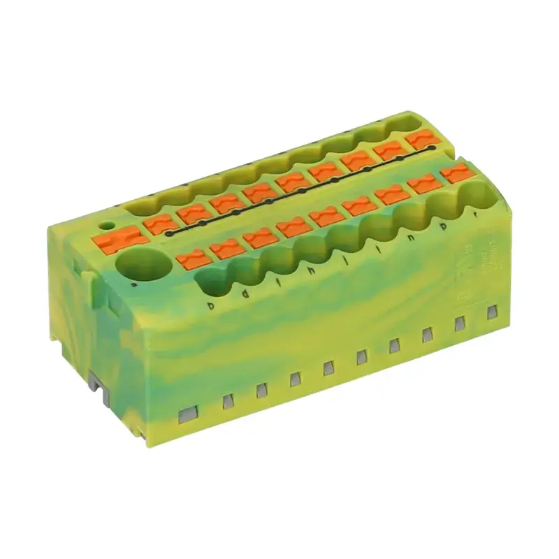 Produktfoto 1 von Verteilerblock PHOENIX 1091670 - PTFIX 6/18X2,5 GNYE