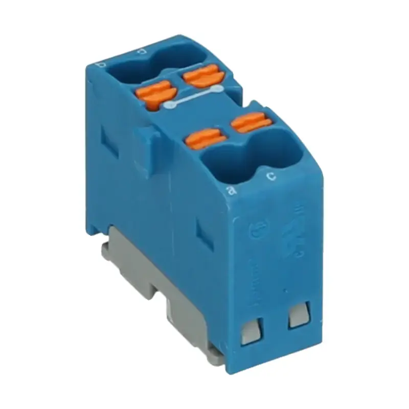 Produktfoto 1 von Verteilerblock PHOENIX 1046610 - PTFIX 4X1,5 BU