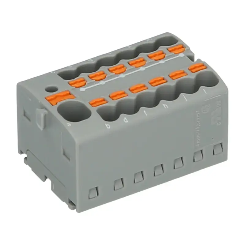 Produktfoto 1 von Verteilerblock PHOENIX 1046961 - PTFIX 4/12X1,5 GY