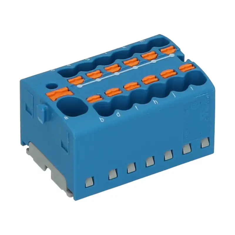 Produktfoto 1 von Verteilerblock PHOENIX 1046962 - PTFIX 4/12X1,5 BU