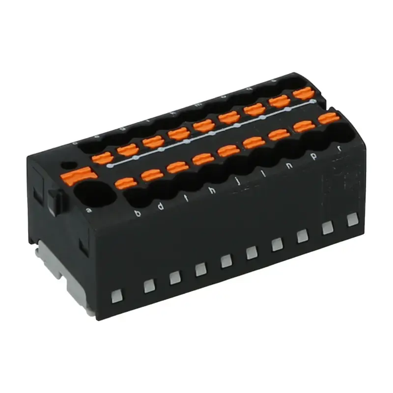 Produktfoto 1 von Verteilerblock PHOENIX 1047424 - PTFIX 4/18X1,5 BK