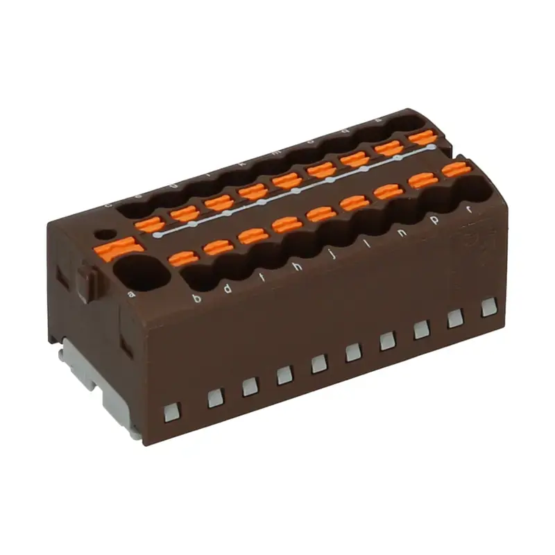 Produktfoto 1 von Verteilerblock PHOENIX 1047421 - PTFIX 4/18X1,5 BN